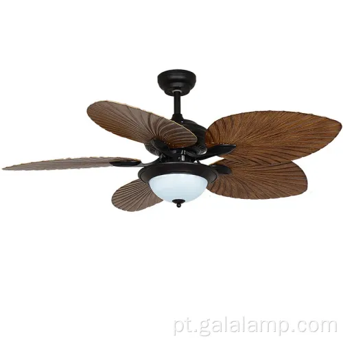 Lâmpada de ventilador de teto retrô clássico para sala de jantar